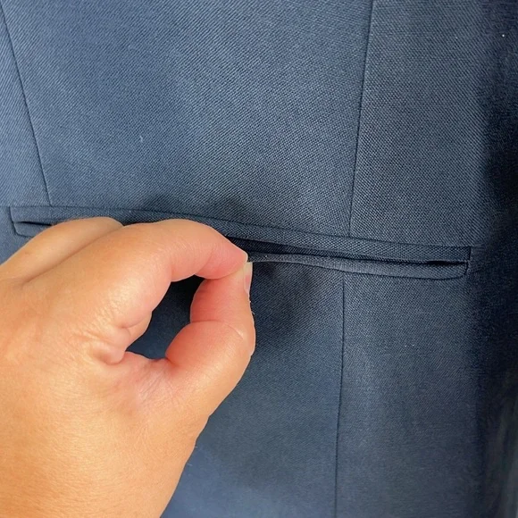 Theory Raen Silk Double Breasted MenswearBlazer
